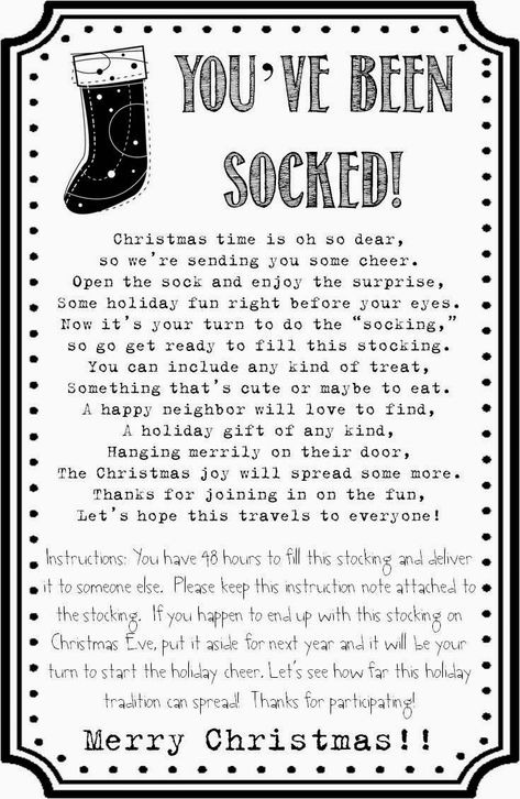 You Have Been Socked Christmas Ideas, Socked Christmas, You've Been Socked, Gift Games, Christmas Gift Games, Christmas Neighbor, Christmas Service, Fun Christmas Games, Christmas Gift Exchange