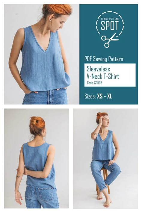 Linen Tank Sewing Pattern, Diy Linen Top Sewing Patterns, Sewing Pattern Summer Top, Crop Top Pattern Sewing, Linen Top Sewing Pattern, Linen Top Pattern, Diy Top Pattern, Linen Shirt Pattern, Crop Top Sewing