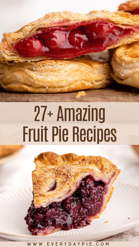 Baked Pies Recipes, Mixed Fruit Pie Recipes, Double Crust Pie Recipes, Best Pies Recipes, Best Fruit Pie, Unique Fruit Pies, Easy To Make Pies, Best Pie For Thanksgiving, Pie Flavors List