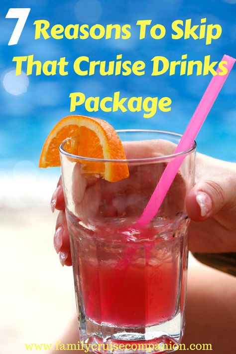 Carnival Drink Package, Cruise Drinks, Royal Cruise, Cruise Activities, Carnival Cruises, Royal Caribbean Cruise Lines, Carribean Cruise, Cruise Life, Skip It