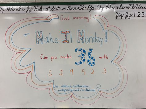 Make it Monday Monday Board Message, Monday Morning Meeting Questions, Monday Classroom Board, Monday Morning Message Classroom, Monday Question Of The Day, Monday Whiteboard, Monday Morning Message, Monday Morning Meeting, Whiteboard Prompts