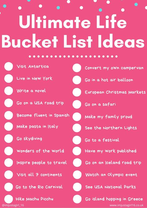 Huge ultimate bucket list ideas; including travel bucket lists, finance goals and life bucket list ideas! Bucket List Ideas For Women, Finance Lifestyle, Life Goals List, Best Bucket List, Bucket List Journal, Iceland Road Trip, Bucket List Ideas, Ultimate Bucket List, List Design