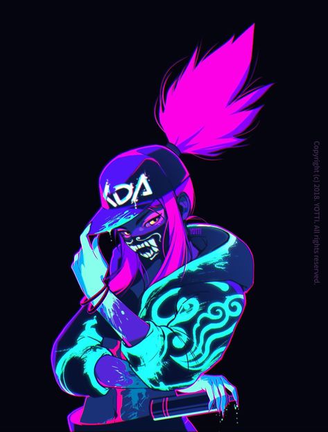 League Of Legends, Neon, Tattoos, Hair, Pink