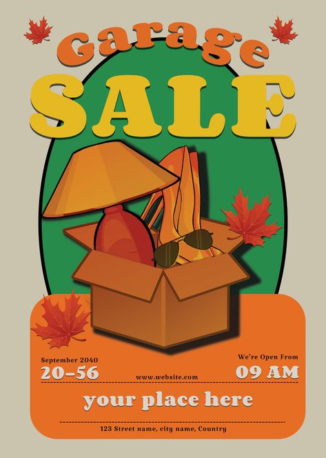 garage sale poster#pikbest#Templates Garage Sale Flyer Template Free, Garage Sale Poster Design, Garage Sale Flyer, Garage Sale Signs, Typo Poster, Poster Psd Free Download, Graphic Design Flyer, Poster Psd, Design Logos