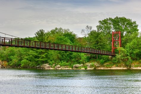 13 Best Things to Do in Lisbon (Maine) Lisbon Falls, Brunswick Maine, Things To Do In Lisbon, Swinging Bridge, Visit Maine, New England Road Trip, Maine Art, Community Park, Fishing Guide