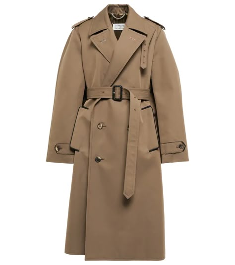 Maison Margiela - Cotton twill trench coat | Mytheresa Twill Coat, Designer Pieces, Uniform Fashion, Street Style Winter, Formal Style, Fashion Line, Casual Style Outfits, Bags Designer Fashion, Winter Coat