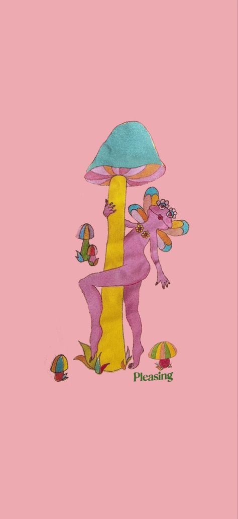 artwork by marisol muro 💐 Weird Wallpaper Backgrounds, Frog Wallpaper, Hippie Painting, Frog Art, Edgy Wallpaper, Art Wallpaper Iphone, Mlp My Little Pony, Vintage Poster Art, Hippie Art