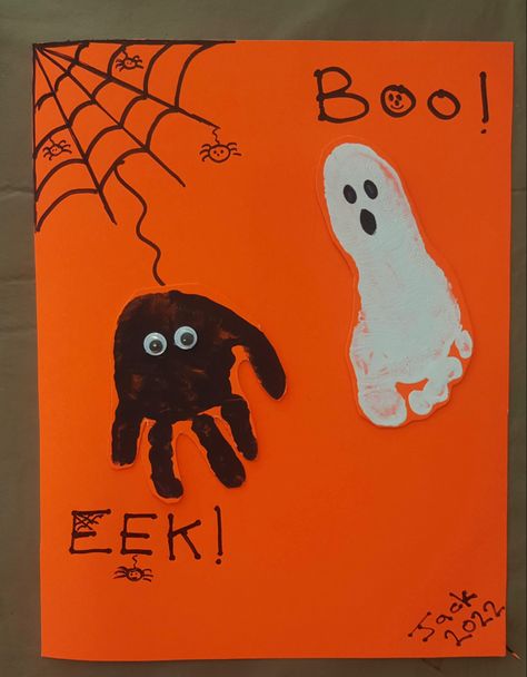 Halloween Party Ideas For Kids, Halloween Crafts For Kids To Make, Party Ideas For Kids, Halloween Crafts For Toddlers, October Crafts, Halloween Party Ideas, Halloween Arts And Crafts, Halloween Preschool, Handprint Crafts