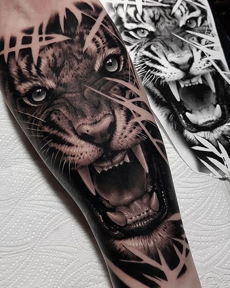 Tattoo Designs Tiger, Tiger Forearm Tattoo, Tiger Tattoo Designs, Tattoos Tiger, Tiger Hand Tattoo, Tiger Eyes Tattoo, Tiger Face Tattoo, Tiger Tattoo Sleeve, Tiger Tattoos