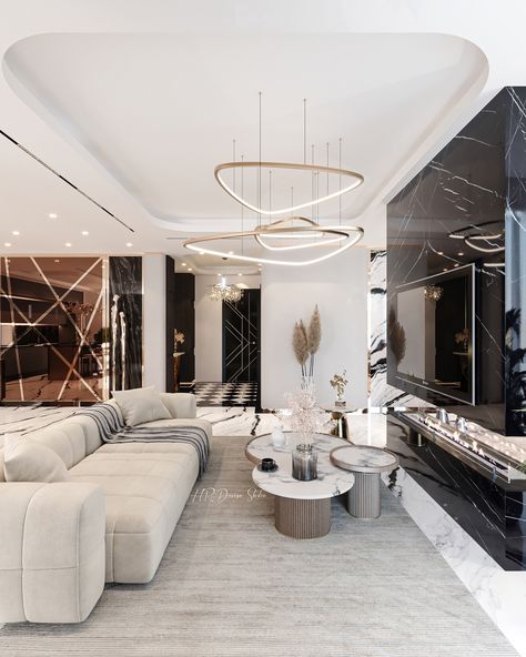 new stylish interior design in Dubai . (tv room area) ____ Design by @haniirezaei @hr_design_studio ____ #interior #interiorarchitect #interiordesign #interiorstyling #interiordecor #interiordecorating #interiorinspiration #interiorfitout #dubai #dubaidesigner #dubaifitout #dubaiinteriors #dubaiinteriordesign #dubaiinteriordesigners #homedecor #luxurydesign #luxurylifestyle #luxuryhomes #luxuryinteriors Large Living Room Layout, Rustic Home Design, Christmas Room Decor, Design Room, Design Exterior, Teen Bedroom Decor, Balcony Design, Livingroom Layout, Wallpaper Living Room