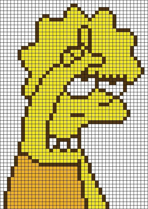 100 idées de coloriages de dessins pixel art Minecraft Pixel Art Grid, Pixel Grid Pattern, Cute Pixel Art Grid, Alpha Patterns Pixel Art, Funny Pixel Art, Grille Pixel Art, Simpson Tv, Pixel Art Minecraft, Show Character