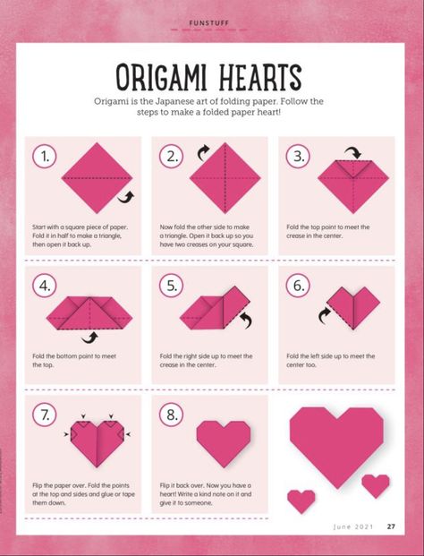 Book Page Heart Garland, Origami Out Of Post It Notes, Orgamini Gifts, How To Fold Heart Paper, How To Make A Heart Out Of Post It Notes, Post It Note Heart Origami, How To Make Sticky Note Hearts, Post It Heart Origami, How To Make A Heart With Sticky Notes