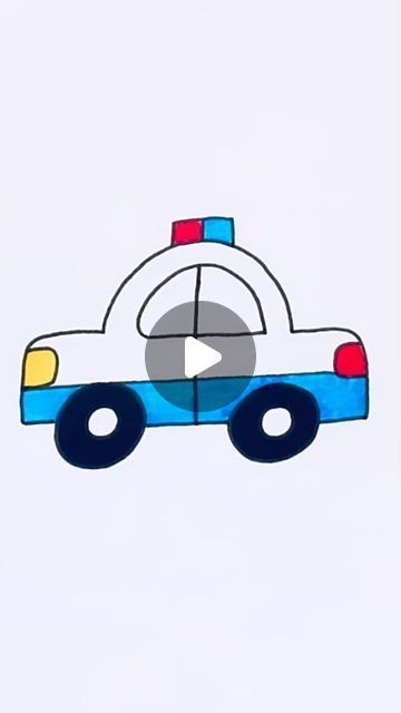 Creative Drawing for kids on Instagram: "Easy Police Vehicle Drawing #reels #draw #drawing #art" Vehicles Drawing For Kids, Car Drawing For Kids, Police Car Drawing, Police Drawing, Drawing Reels, Kids Police Car, Vehicle Drawing, Car Drawing Easy, Kids Police