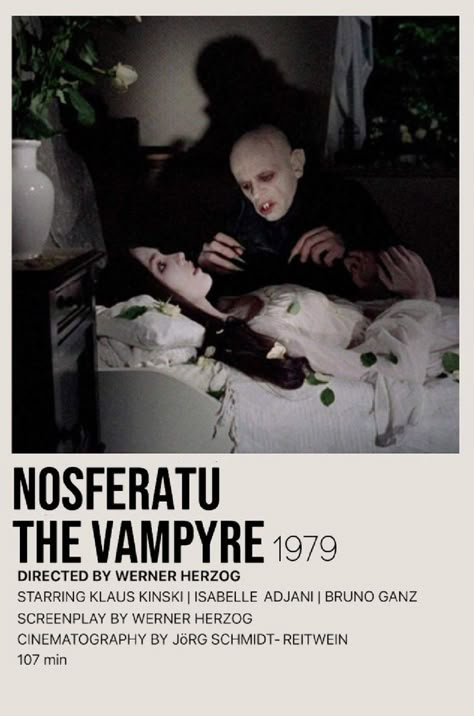 Nosferatu the Vampyre(1979) Korku Nosferatu Movie Poster, Nosferatu The Vampyre 1979, Gothic Movies List, Nosferatu Aesthetic, Nosferatu Poster, Vampire Movies List, Gothic Films, Gothic Movies, Nosferatu The Vampyre