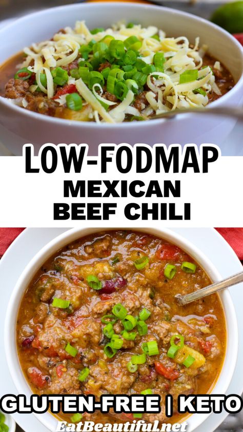 Lowfodmap Chili, Low Fodmap Keto, Fodmap Chili, Chili Keto, Lentil Chili Recipe, Chili Powder Recipe, Mexican Lunch, Gluten Free Dairy Free Dinner, Chili Seasoning Recipe