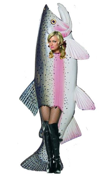 Just found this year's Halloween costume. :) Fish Costume, Crazy Costumes, Costume Diy, Fantasias Halloween, Fishing Outfits, Best Fishing, Why People, Real Women, Celebrity Gossip