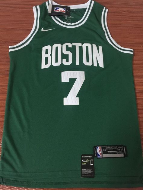 Boston Celtics Jersey, Celtics Jersey, Stephen Curry Jersey, Patch Letters, Boston Basketball, Basketball Vests, Jaylen Brown, Nba Jersey, Pinterest Outfits