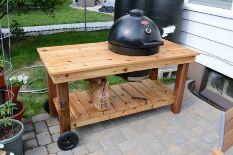 Char Griller kamado table Kamado Table Plans, Kamado Joe Table Plans, Kamado Joe Table, Akorn Grill, Weber Grill Table, Diy Grill Table, Kamado Grill Table, Kamado Table, Egg Grill