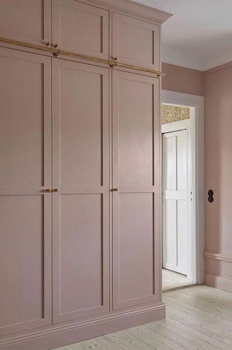 Floor To Ceiling Wardrobes, Fitted Wardrobes Bedroom, Cupboard Colors, Bedroom Built Ins, Fitted Wardrobe, Pink Closet, Bedroom Built In Wardrobe, Clothes Wardrobe, Ikea Wardrobe