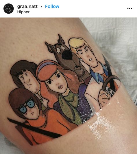 Scooby Doo Tattoo, Scary Tattoos, Kawaii Tattoo, Horror Tattoo, Classy Tattoos, Cartoon Tattoos, Baby Tattoos, Dream Tattoos, Disney Tattoos