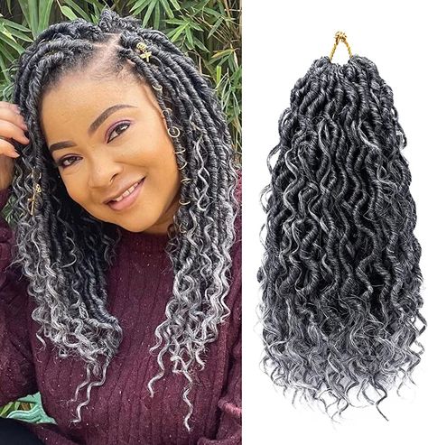 Locs With Curly Ends, Curly Faux Locs Crochet, Goddess Locs Crochet, Crochet Locs, Curly Faux Locs, Faux Locs Crochet, Boho Locs, Hair For Black Women, Curly Crochet Hair Styles