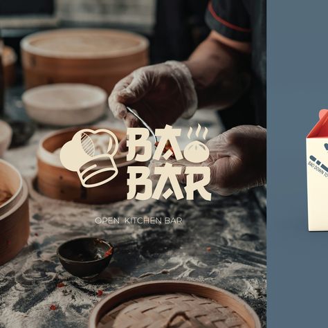 Introducing Bao Bar an open kitchen bar with an Asian twist serving dumplings, bao, and much more! I am pleased with the logo concept. And the packaging turned out better than I thought it would. I did not get hungry at all while working on this branding!😂 #dillydalybaobar @clubdillydally @twentyninedesign.co #logo #logos #logotype #branding #logodesigner #logodesigns #logomark #logoinspiration #brand #brandidentity #branding #logotype #graphstorm #brandidentitydesign #type #logoprocess #l... Open Kitchen Bar, Bao Bar, Serving Dumplings, Logotype Branding, Co Logo, Logo Process, Char Siu, Logo Mark, Open Kitchen