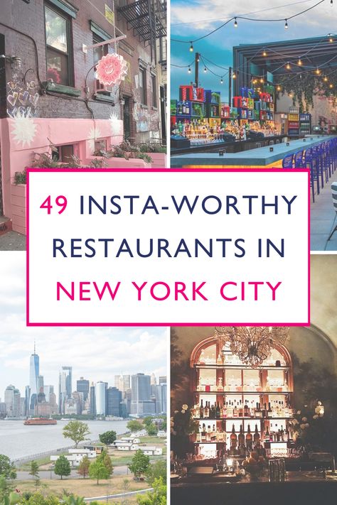 Iconic Restaurants In Nyc, Best Places To Eat In Nyc, Nyc Lunch Spots, Nyc Restaurants With A View, New York Dinner Restaurants, Restaurant Nyc, Restaurants New York, New York Restaurants Aesthetic, Best Restaurants In Nyc