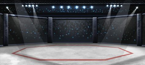 MMA Octagon Arena Stage Background Gacha Boxing Background, Ufc Background, Mma Octagon, Arena Background, Ring Clipart, Ufc Octagon, Gacha Background, Scream Mask, Arena Stage