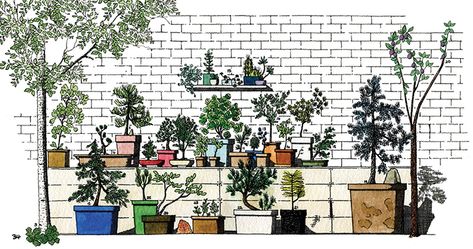 Thibaud-herem-raising-a-forest-illustration-itsnicethat_summer Thibaud Herem, Drawings Of Trees, Black And White Illustrations, Watercolor Architecture, Forest Illustration, Brick Walls, Easy Beef, Tree Drawing, Black And White Illustration