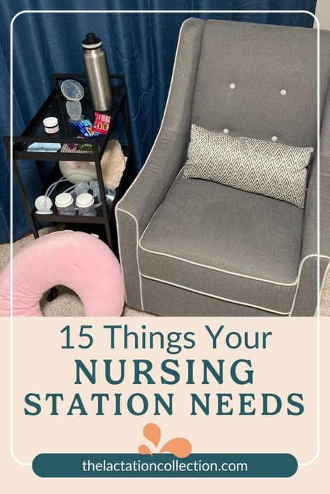 Nursing station needs Pumping Station At Home, Nursing Station Breastfeeding, Breastfeeding Station, Nursing Station, Comfort Items, Birth Control Methods, Nurses Station, Baby Park, Miracle Baby