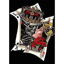 Skull Couple Tattoo, Pitbull Art, Chicano Style Tattoo, Queen Poster, Card Tattoo, Skull Wallpaper, Art Kits, Craft Set, Art Kit