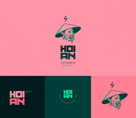 HOI AN - VIETNAMESE TRIBUTE on Behance Illustration Design Graphique, Graphisches Design, Vietnamese Restaurant, Unique Logo Design, Hoi An, Graphic Design Tips, Unique Logo, Identity Logo, 로고 디자인