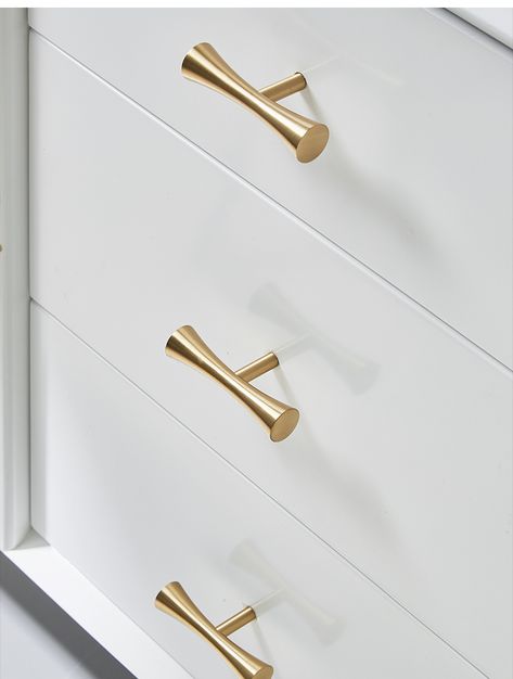 Wardrobe drawer pure copper handle light luxury modern minimalist brass golden cabinet door small handle Cupboard Handles Bedroom, Cupboard Handle Design, Drawer Handle Design, Wardrobe Handle Design, Laptop Wallpaper Quotes, Wardrobe Knobs, Classical Kitchen, Closet Door Handles, Etched Jewelry