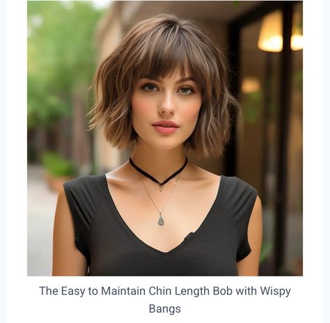 Bob Hairstyle Ideas, Trendy Bob, Chin Length Haircuts, Chin Length, Tutorial Ideas, Choppy Bob Hairstyles, Chin Length Hair, Bob Haircut With Bangs, Messy Short Hair