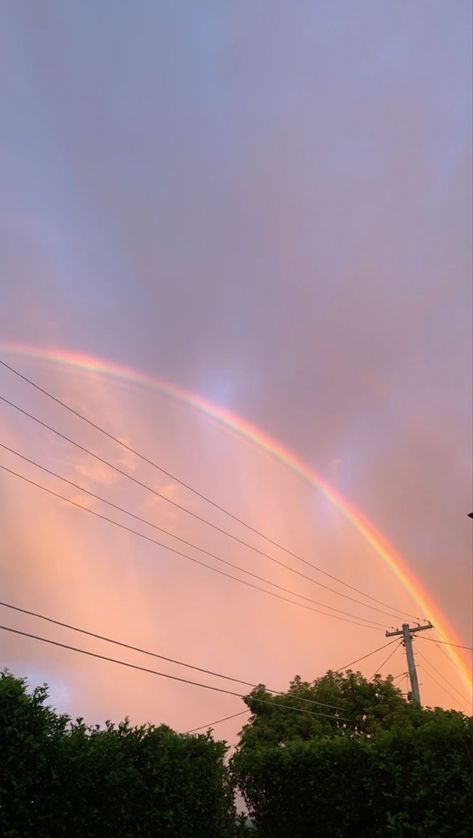 Nature Rainbow Aesthetic, Aesthetic Pictures Rainbow, Rainbow Sky Wallpaper, Rainbow Sky Aesthetic, Sunset With Rainbow, Rainbow In Sky, Arijit Singh Song Status, Rainbow Aesthetic Wallpaper, Sky And Rainbow