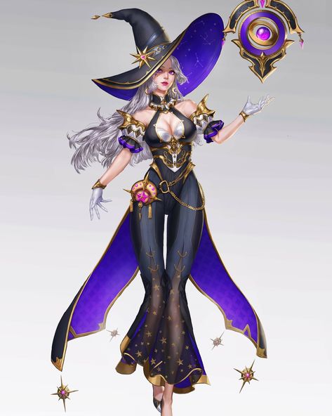 Mage Outfit Female, Witch Characters, Anime Witch, Game Character Design, A Witch, 영감을 주는 캐릭터, Female Character Design, Beautiful Fantasy Art, Fantasy Clothing