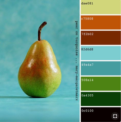 Outside House Colors, Color Theory Art, Vintage Colour Palette, Peach Palette, Color Palette Challenge, Green Fruit, Fruit Painting, Design Seeds, Flower Art Images