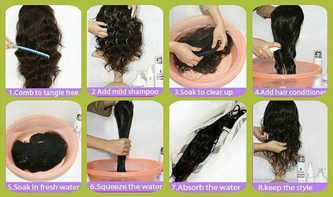 How To Wash Weave, Hair Extension Care, Braids Hairstyles Pictures, Mild Shampoo, Beauty Lover, Hair Weave, Hair Tips, Wigs Hair Extensions, Hair Care Tips