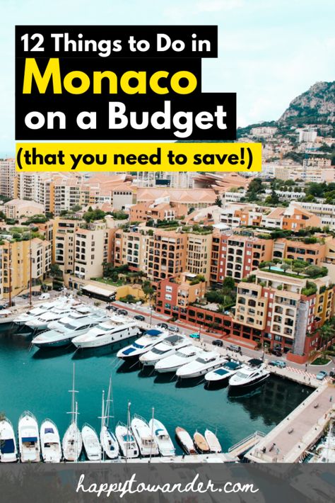 Wondering what to do in Monaco on a budget? This list of things to do in Monaco for cheap is a must-read! If you are looking for Monaco bucket list inspiration, or tips on how to visit Monaco in a day without spending a lot of money, this is a must read. Monaco Vacation, Monte Carlo Monaco, Rich And Famous, Monaco Grand Prix, Nice France, Travel Agent, France Travel, South Of France, Travel Itinerary