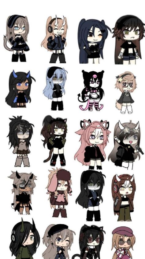 Cute Gacha Life Hair, Gacha Life Girl Hair Ideas, Gacha Life Outfits Ideas Girl, Outfit Gacha Life Girl, Gacha Club Face Ideas Girl, Gacha Life Girl Outfits, Kawaii Gacha Life Oc, Outfit Ideas Gacha Life, Gacha Life Face