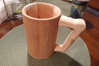 Build a Wooden Mug From Scraps! : 7 Steps (with Pictures) - Instructables Wooden Mug, Cricut Explore Air Projects, Wooden Beer Mug, Wood Mug, Wooden Cup, Small Woodworking Projects, Scrap Wood Projects, Diy Home Furniture, Beer Mugs