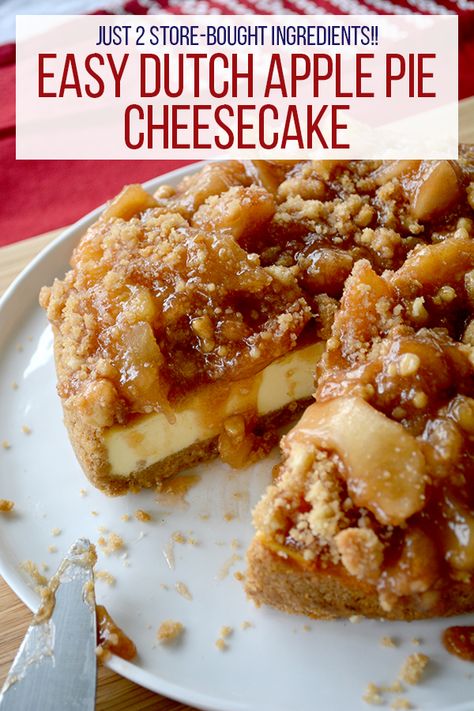 Easy Dutch Apple Pie Cheesecake - I am a Honey Bee Dutch Apple Pie Cheesecake Bars, Dutch Apple Cheesecake Recipe, Apple Cobbler Cheesecake, Easy Apple Pie Cheesecake Recipe, Carmel Apple Pie Cheesecake, Apple Pecan Pie Cheesecake, Apple Pie Stuffed Cheesecake Recipe, No Bake Apple Pie Cheesecake, Apple And Honey Desserts