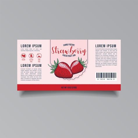 Strawberry Packaging Design, Strawberry Packaging, Jam Design, Jam Packaging, Coffee Shop Logo Design, Case Study Design, Drinks Packaging Design, Packaging Label Design, Juice Packaging