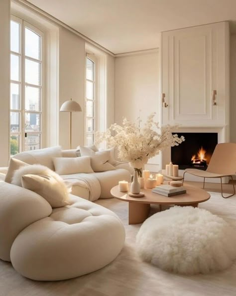 The Remarkable Influence of Interior Design on Mental Health - Decoholic Reka Bentuk Bilik Tidur, Utah House, Hiasan Bilik Tidur, Design Room, Apartment Decor Inspiration, White Living Room, White Furniture, Dream Apartment, Living Room Style