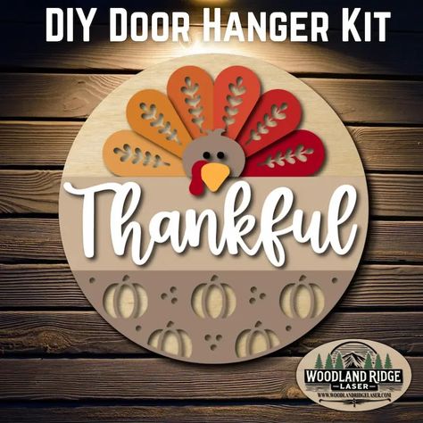 Gather Around for 8 Unique Fall Thanksgiving Decor Gift Ideas and DIY Kits / The Beading Gem Thanksgiving Wooden Signs, Thanksgiving Signs Diy, Thanksgiving Door Hangers, Turkey Door Hanger, Thanksgiving Door Hanger, Turkey Door, Diy Turkey, Thankful Turkey, Thanksgiving Sign