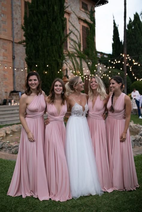 Rose Pink Bridesmaid Dresses, Maid Of Honor Dresses, Unique Bridesmaid Dresses, Rose Gold Bridesmaid, Creamy Color, Gold Bridesmaid Dresses, Maid Of Honour Dresses, Pink Bridesmaid Dresses, Dream Wedding Ideas Dresses