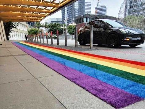 LA Pride Rainbow Carpet - Red Carpet Systems https://redcarpetsystems.com/la-pride-rainbow-carpet/ #lapride #pride #rainbowcarpet #rainbow #redcarpetsystems Rainbow Carpet, Red Carp, Rainbow Roll, Carpet Installation, Blog Categories, Pride Rainbow, Plaza Hotel, Rainbow Pride, 6th Grade