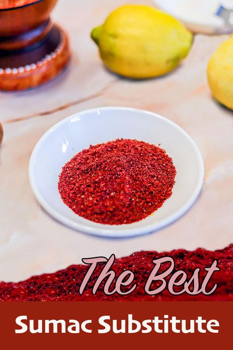 When a recipe includes Sumac Powder as a minor ingredient and you don't have any on hand, used this delicious citrus-based substitute instead. #sumac #sumacsubstitute #sumacrecipes #hildaskitchenblog Sumac Spice How To Make, Kitchen Math, Sumac Powder, Sumac Recipes, Zaatar Recipe, Sumac Spice, Spice Rubs, Shawarma Recipe, Homemade Spice Blends