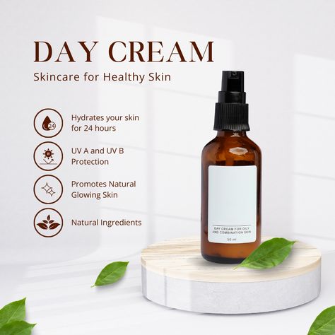 Serums are thinner than moisturisers and absorb into the skin more quickly, making them perfect for layering, but you should still apply moisturiser on top of the serum to help nourish the skin's outermost layers. Glowing Skin Cream, Natural Glowing Skin, Glow Skin, Top Skin Care Products, Skin Secrets, Instagram Post Template, Combination Skin, Skin Cream, Natural Glow