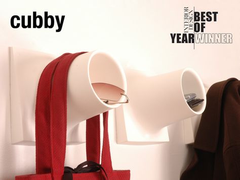 CUBBY : Award-winning Coat-hook + Storage Unit by materious » Updates, via Kickstarter. Storage Hooks, Coat Hanger, Coat Hooks, Cubbies, Storage Unit, Coat Rack, Getting Organized, Industrial Design, The Wall